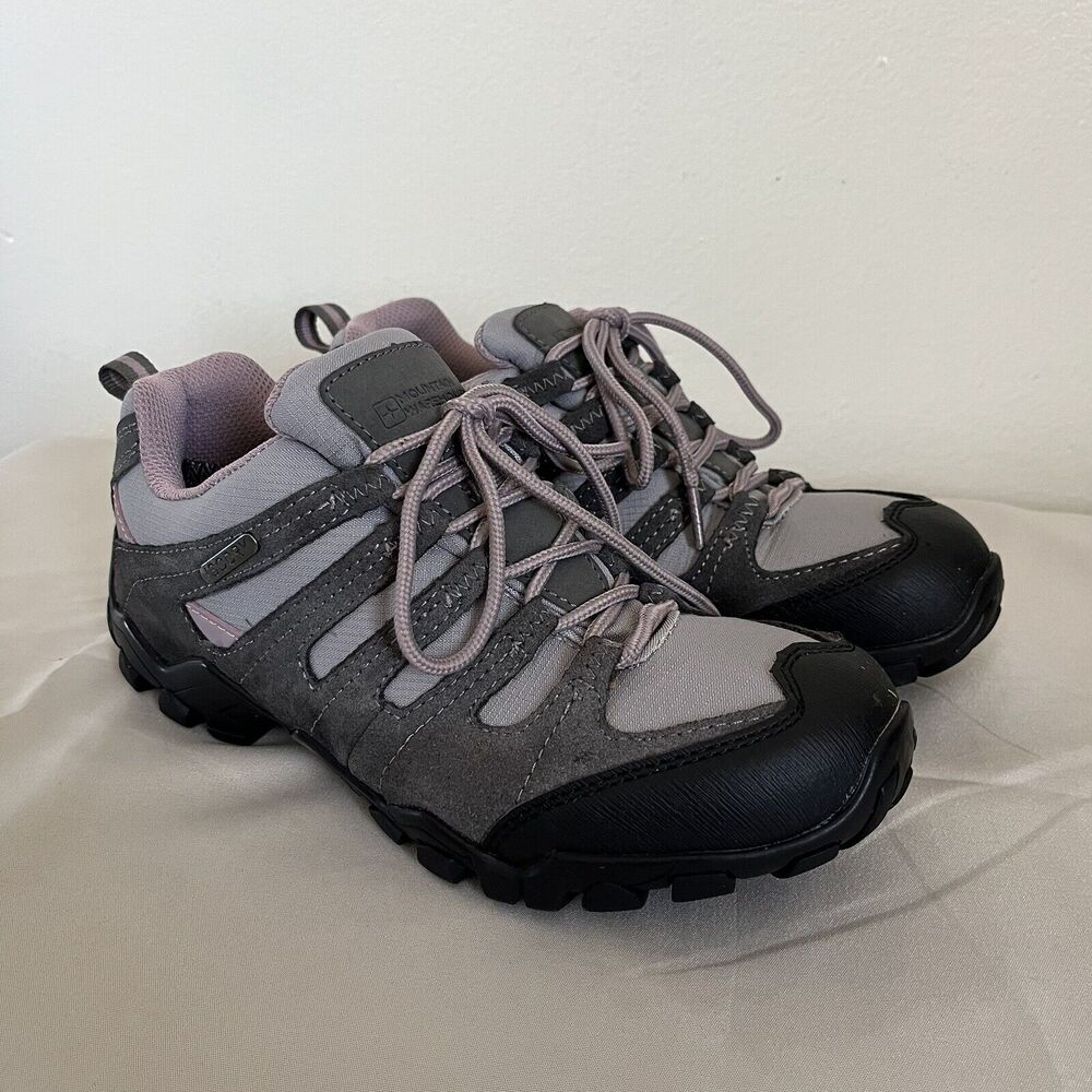 MOUNTAIN WAREHOUSE Belfour Womens Waterproof Hiking Shoes, Gray- Size 6